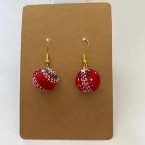 Cute Winter Sweater Holiday Ball Earrings